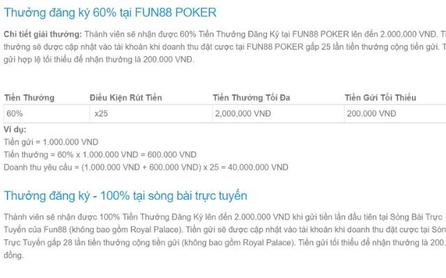 Khuyen Mai Khi Choi Poker Fun88