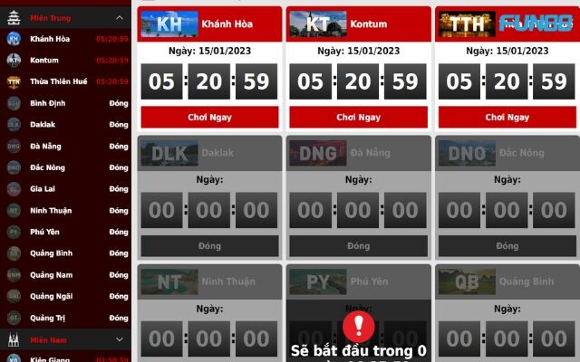 Xổ Số Miền Trung Fun88