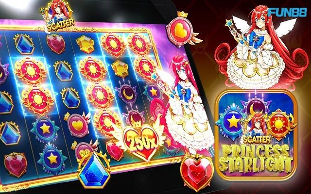 Công Chúa Ánh Sáng Fun88 - Slot Game Thế Giới Cổ Tích 9 Biểu tượng trả thưởng thấp trong Công Chúa Ánh Sáng tại Fun88