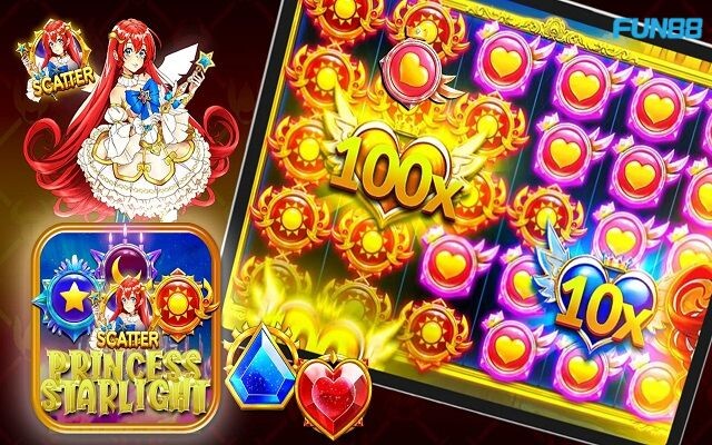 Công Chúa Ánh Sáng Fun88 - Slot Game Thế Giới Cổ Tích 10 Cấp số nhân khác nhau tại Công Chúa Ánh Sáng